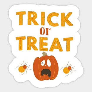 Trick and Treat Sticker